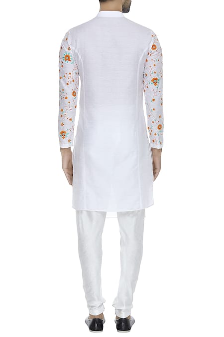 Sol By Piyush Dedhia Flower embroidered kurta 
