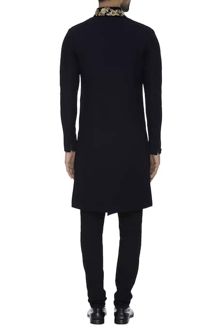 Sol By Piyush Dedhia Overlap Sherwani Set 