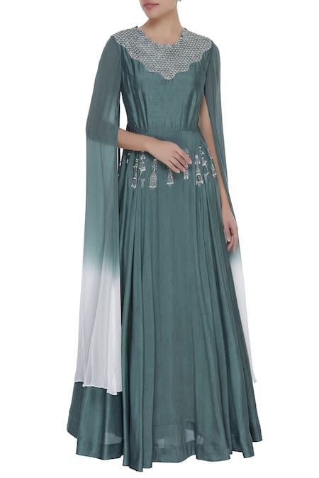 Eclat By Prerika Jalan Embroidered Draped Anarkali Kurta 