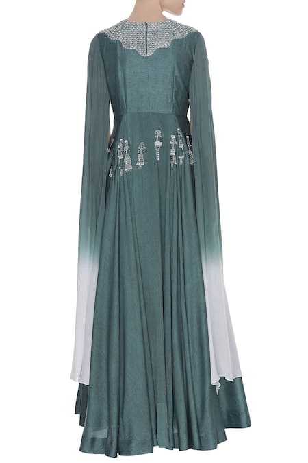 Eclat By Prerika Jalan Embroidered Draped Anarkali Kurta 
