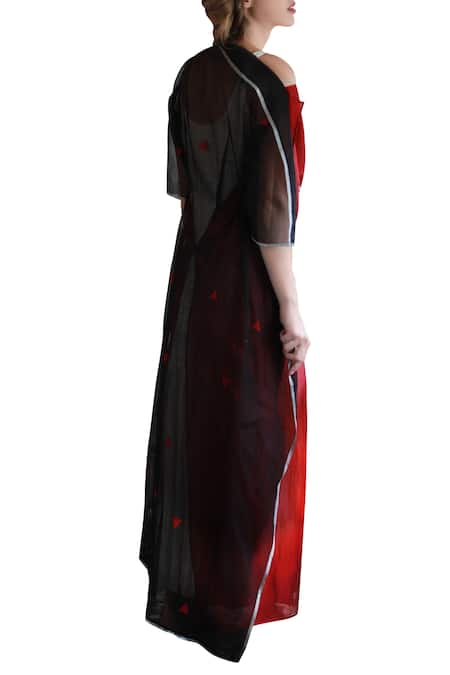 Prama By Pratima Pandey Draped handwoven chanderi kurta with inner 