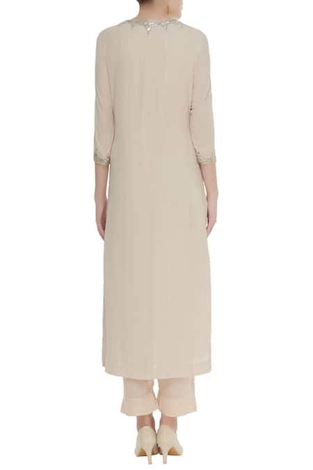 Priyanka Singh Sequin embroidered kurta with pants & dupatta 