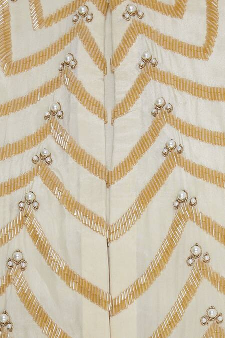 Bhumika Sharma Off White Anarkali Gown With Embroidered Cape at Aza Fashions Bhumika Sharma_Off White Anarkali Gown With Embroidered Cape_at_Aza_Fashions