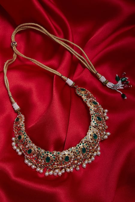 Buy Radiant Love: Ruby Choker Necklace Set With Earrings Exquisite Wedding  Bridal Necklace Choker With Glass-filled Ruby Beads Online in India - Etsy