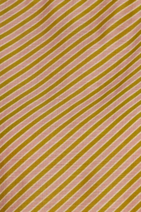 Buy_Payal Pratap_Beige Melange Printed Chanderi Diagonal Round Neck Bblouse_Online_at_Aza_Fashions