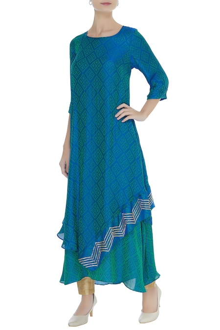 Zeel Doshi Bhadhani asymmetric tunic 