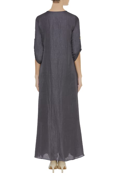 Zeel Doshi Parrot embroidered layered tunic 