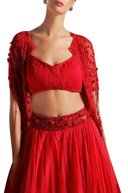 embellished ruched skirt