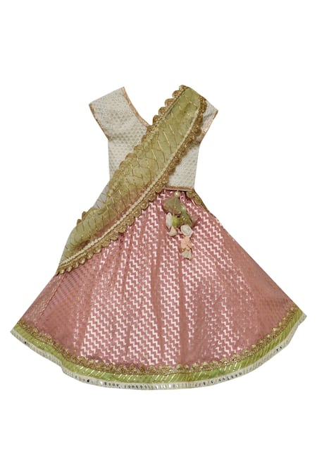Fayon Kids Chanderi lehenga set 