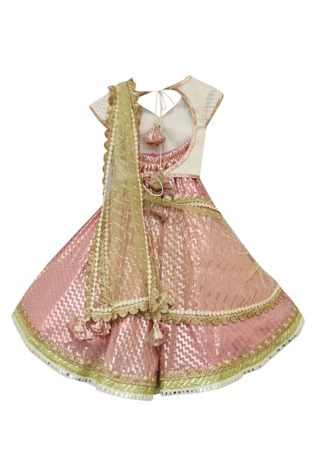 Fayon Kids Chanderi lehenga set 