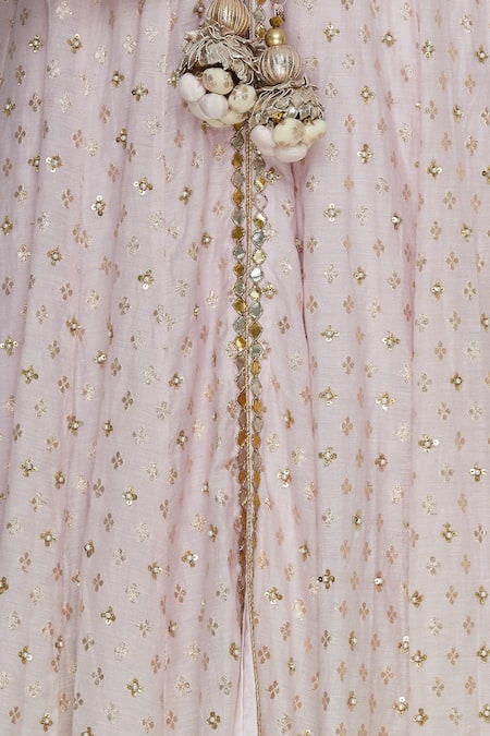 Priyanka Jain_White Embroidered Anarkali Dress With Jacket _at_Aza_Fashions