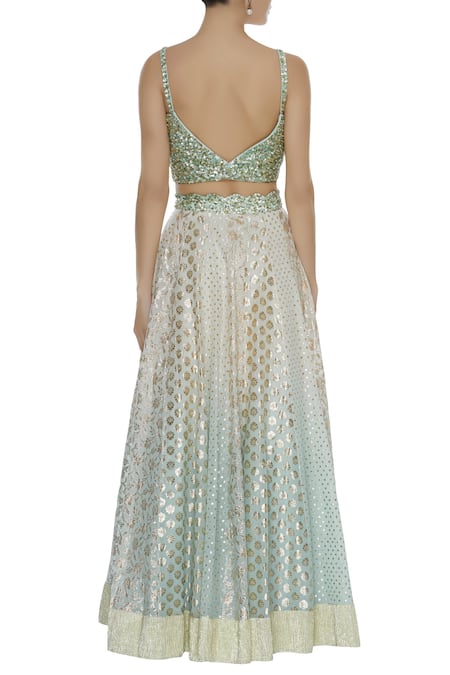 Priyanka Jain Sequin Embroidered Lehenga Set 