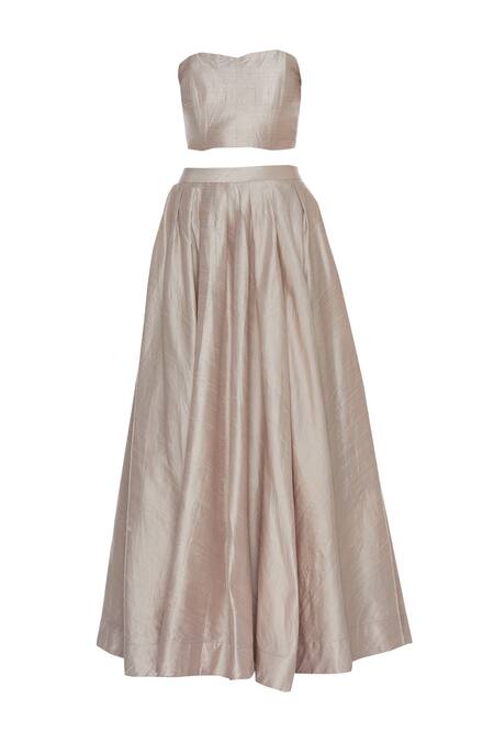 Shop_Priyanka Jain_Pink Floral Embroidered Cape With Crop Top And Skirt _Online_at_Aza_Fashions