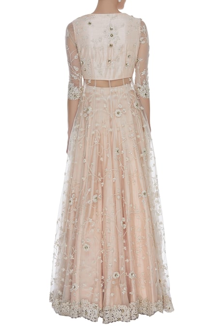 Priyanka Jain Hand & Dori Embroidered Jacket Lehenga Set 