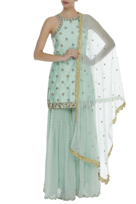 Priyanka Jain Sequin embroidered kurta Sharara Set 