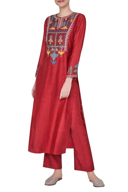 Anita Dongre Nature Inspired Gota Patti Work And Embroidered Kurta Set