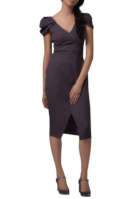 Manika Nanda Puffed sleeves fitted dress 