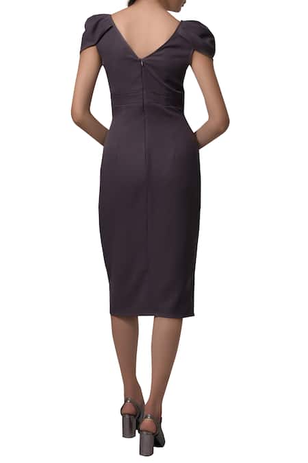 Manika Nanda Puffed sleeves fitted dress 