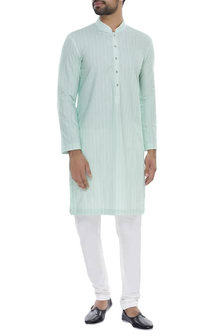 Nautanky Pin striped kurta with churidar 