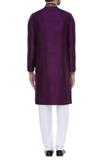 Nautanky Hand embroidered kurta with churidar 