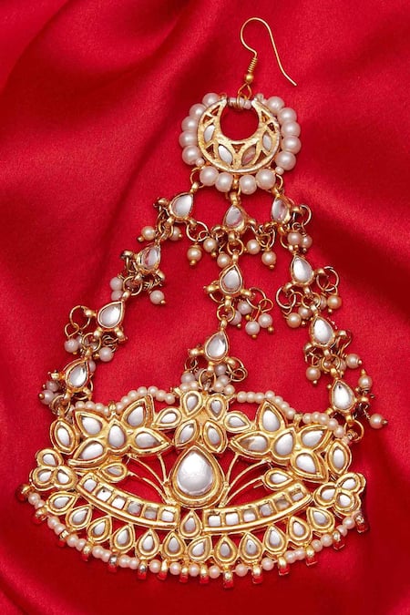 Just Shradhas Tear drop kundan passa