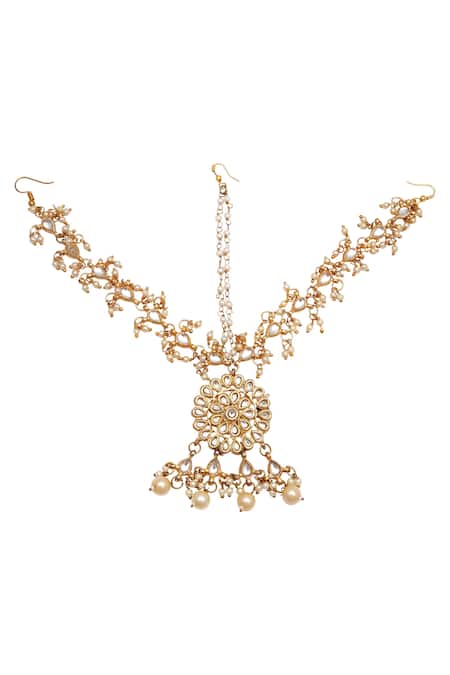 Just Shradhas Floral Tiered Maangtikka 