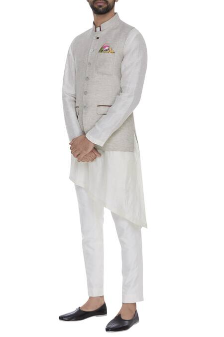 Puneet Gupta Pink Zari, Embroidery, Pearls Zardozi Elephant Clutch And Pocket Square Gift Box at Aza Fashions Puneet Gupta_Pink Zari, Embroidery, Pearls Zardozi Elephant Clutch And Pocket Square Gift Box_at_Aza_Fashions