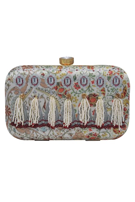 Multicolor Casual Floral Printed Potli Clutch Bags, Size: 9.5x6x2 Inches at  Rs 400 in Faridabad