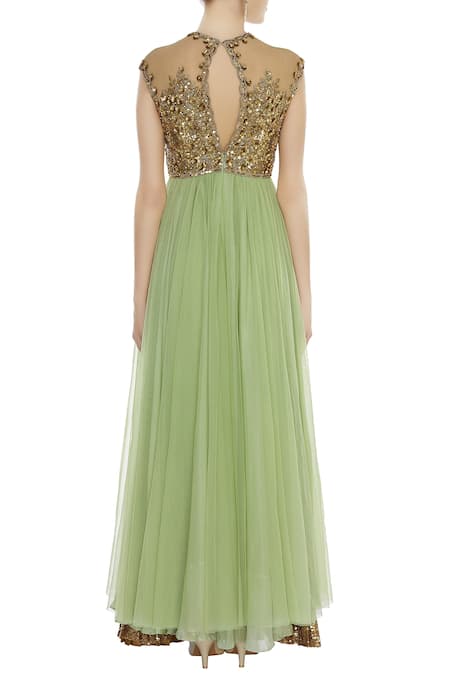 Seema Khan Embellished anarkali kurta with dupatta 