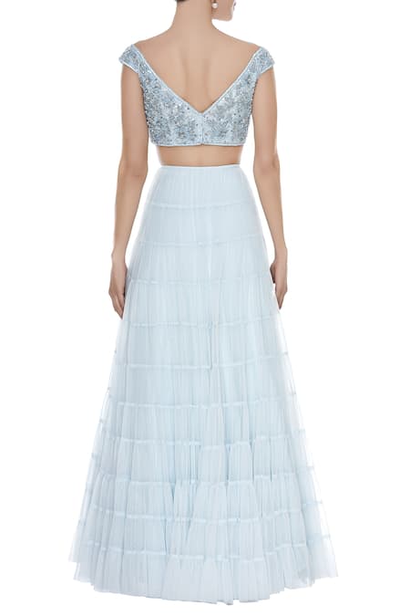 Seema Khan Embroidered Blouse Bridal Lehenga Set 