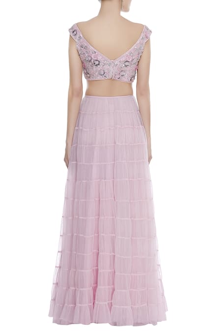 Seema Khan Embroidered Blouse Bridal Lehenga Set 