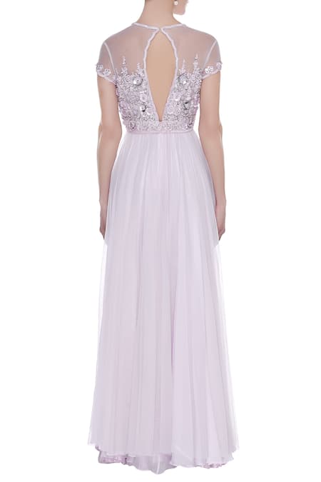 Seema Khan Floral Sequin Embroidered Anarkali kurta Set 