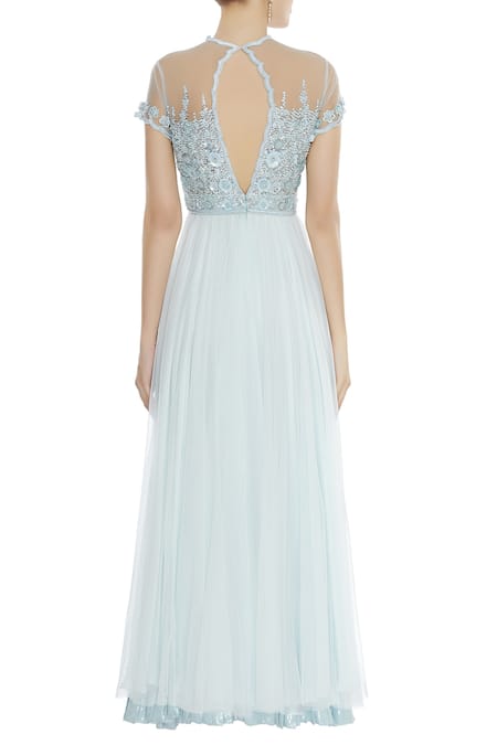 Seema Khan Embellished bodice anarkali kurta with dupatta 