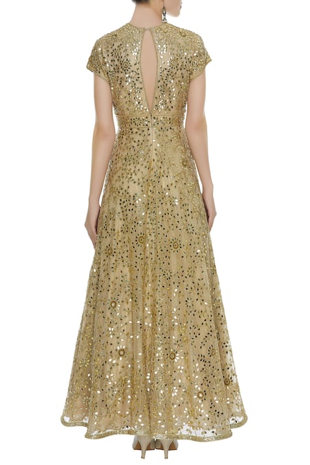 Seema Khan Mirror Work Anarkali Set 