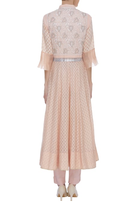 House Of Kotwara Chikankari jacket & kurta set 