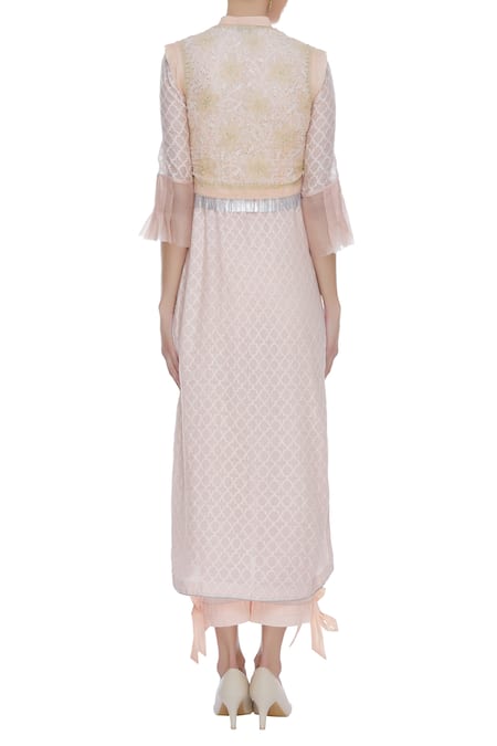 House Of Kotwara Chikankari jacket & kurta set 