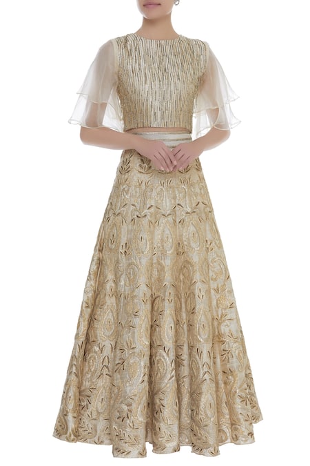 Samatvam By Anjali Bhaskar Embroidered Lehenga Set 