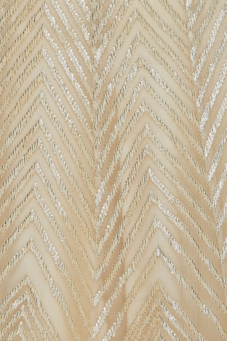 Samatvam By Anjali Bhaskar_Beige Embroidered Lehenga Set _at_Aza_Fashions