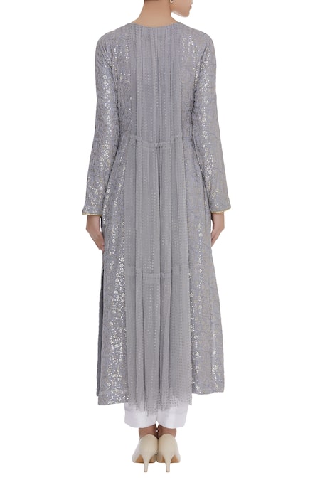 Abhi Singh Sequin embroidered kurta with dupatta 