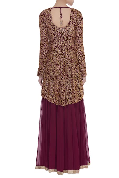 Abhi Singh Layered Anarkali with Dupatta 