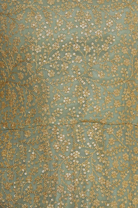 Abhi Singh_Green Embroidered Anarkali With Dupatta  _at_Aza_Fashions