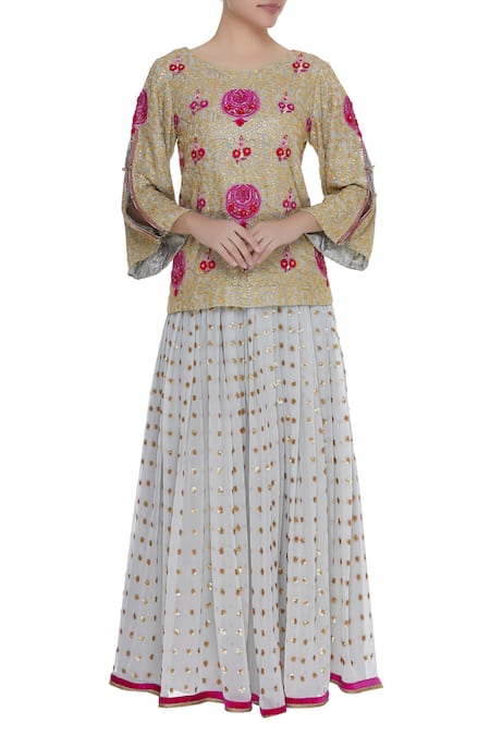 Abhi Singh Embroidered Skirt Set 