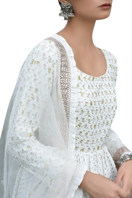 Seema Nanda Hand Embroidered Anarkali Set 