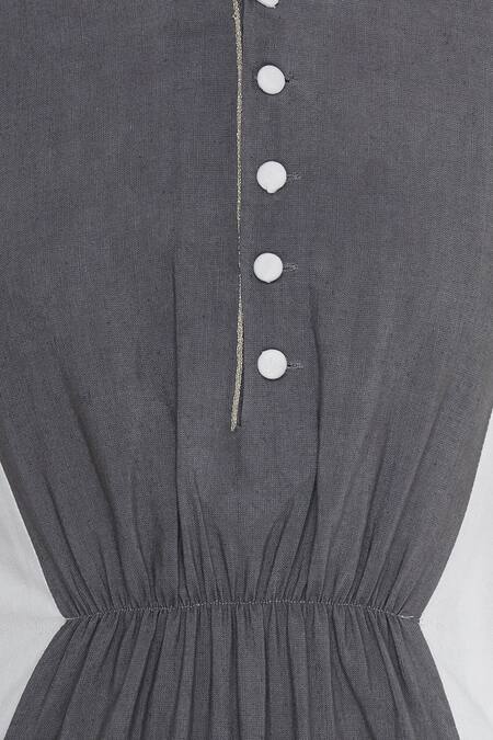 Bohame_White Silk Midi Dress _at_Aza_Fashions