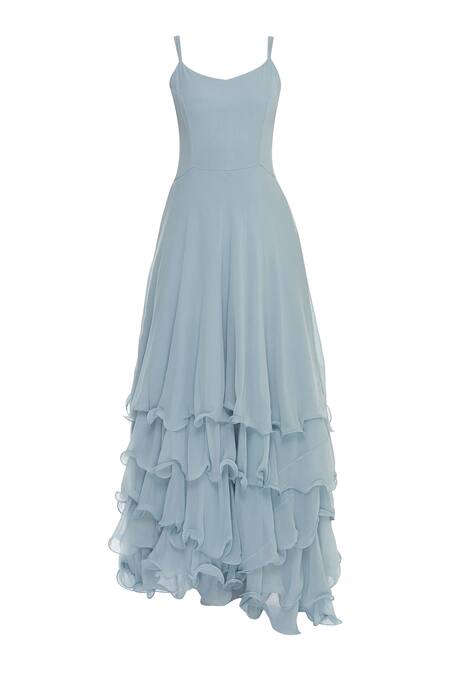 Shop_Aksh_Blue Sequin Embroidered Layered Gown_Online_at_Aza_Fashions