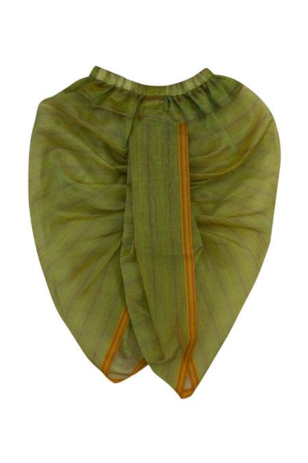 Shop Minikin Yellow Chanderi, Cotton Embroidery Owl Motif Kurta With Dhoti at Aza Fashions Shop_Minikin_Yellow Chanderi, Cotton Embroidery Owl Motif Kurta With Dhoti _at_Aza_Fashions