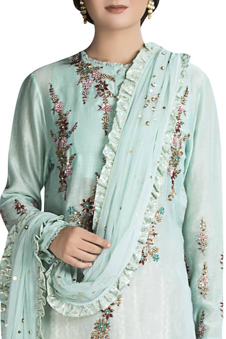 Joy Mitra Embroidered lehenga with kurta 