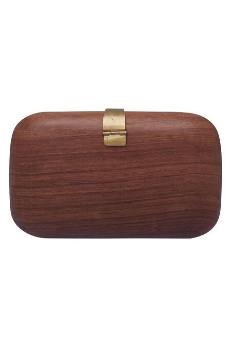 Buy Crazy Palette Brown Gold Hand Painted Clutch Online at Aza Fashions Buy_Crazy Palette_Brown Gold Hand Painted Clutch_Online_at_Aza_Fashions