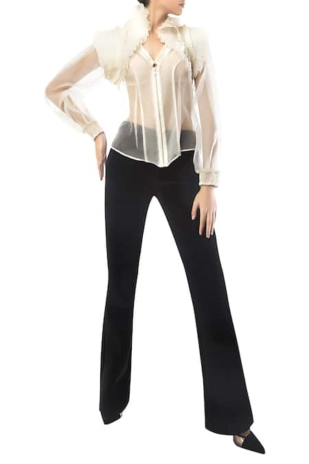 Siddartha Tytler Victorian Style Ruffle Blouse 