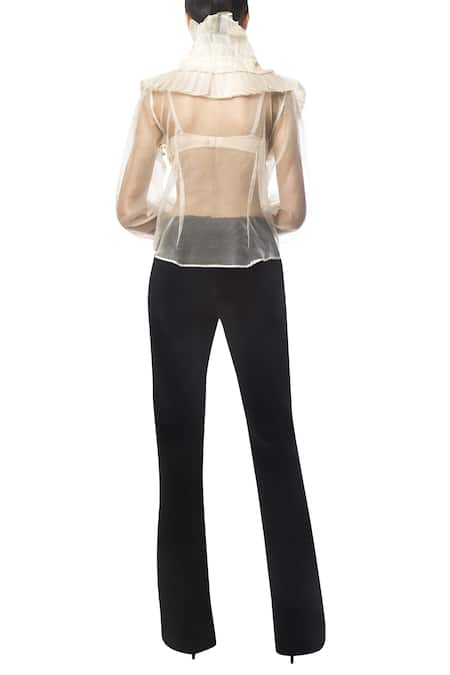 Siddartha Tytler Victorian Style Ruffle Blouse 